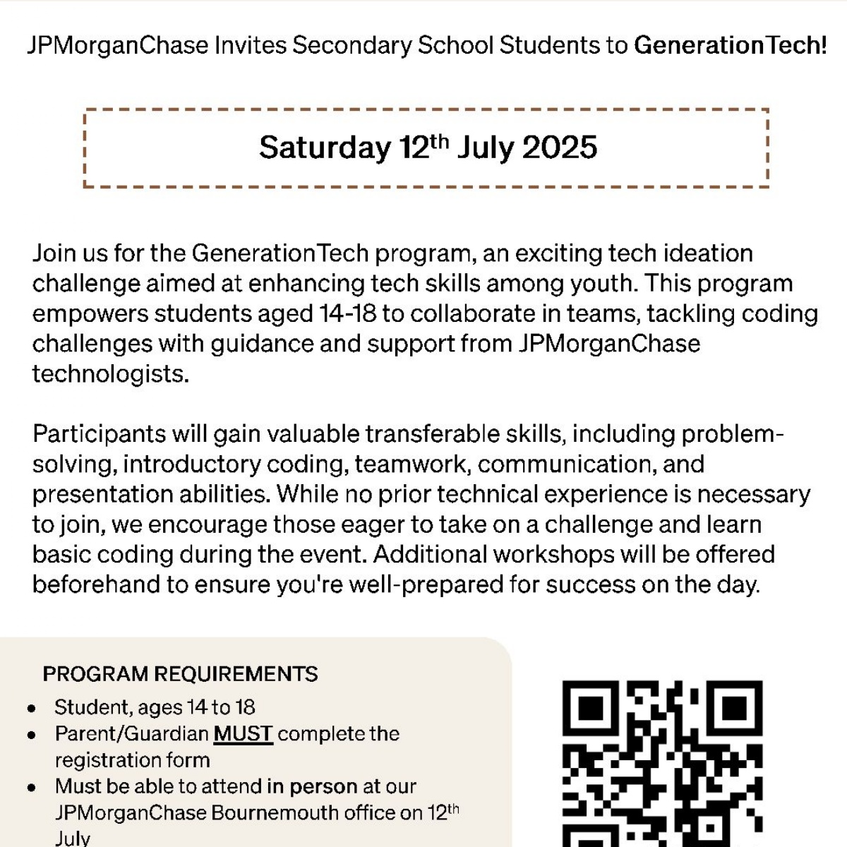 Gen Techc Rootless JPMORGANChase Generation Tech - The Purbeck School